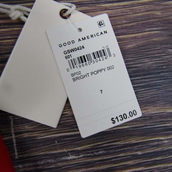 Good American NEW 4XL Size 7 Red Leilani One Piece Swimsuit Beach Summer Keyhole - Picture 4 of 11